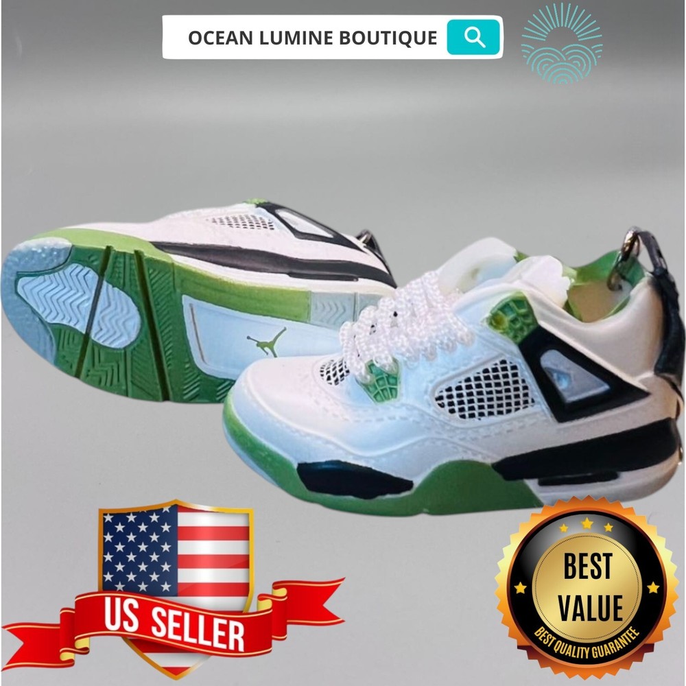 Air Jordan 3D Mini Sneaker Keychain, Shoe Keyring Shoe Box, Display Box Option