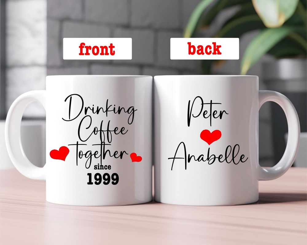 Personalized Anniversary Mug Wedding Date Mug Wedding Date Gift Anniversary Date