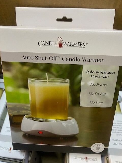 White Auto-Shutoff Candle Warmer with Safety Timer