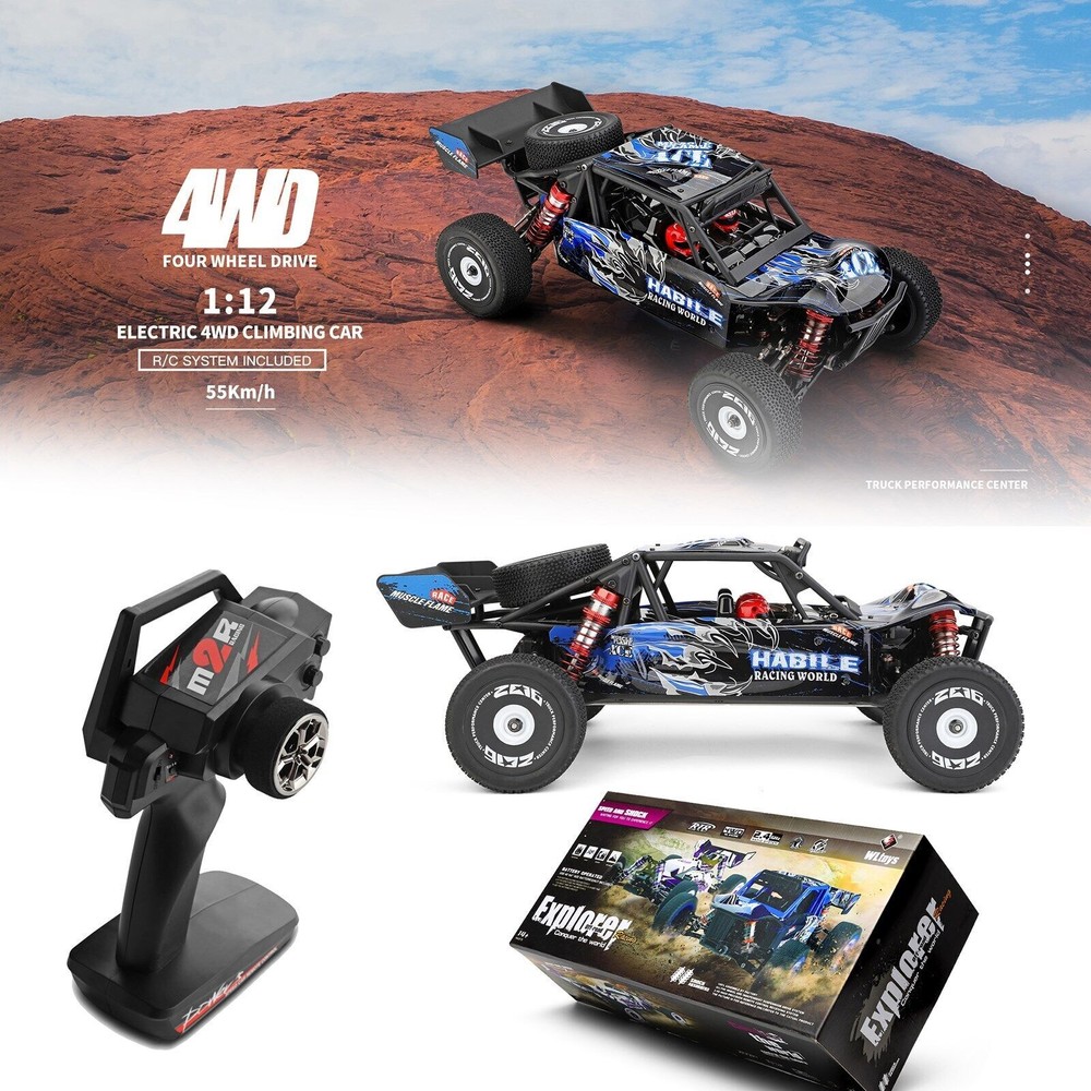 Wltoys 124018 High Speed RacingRC Car 60km/h 1/12 2.4GHz Off-Road RTR Toy GiftL3