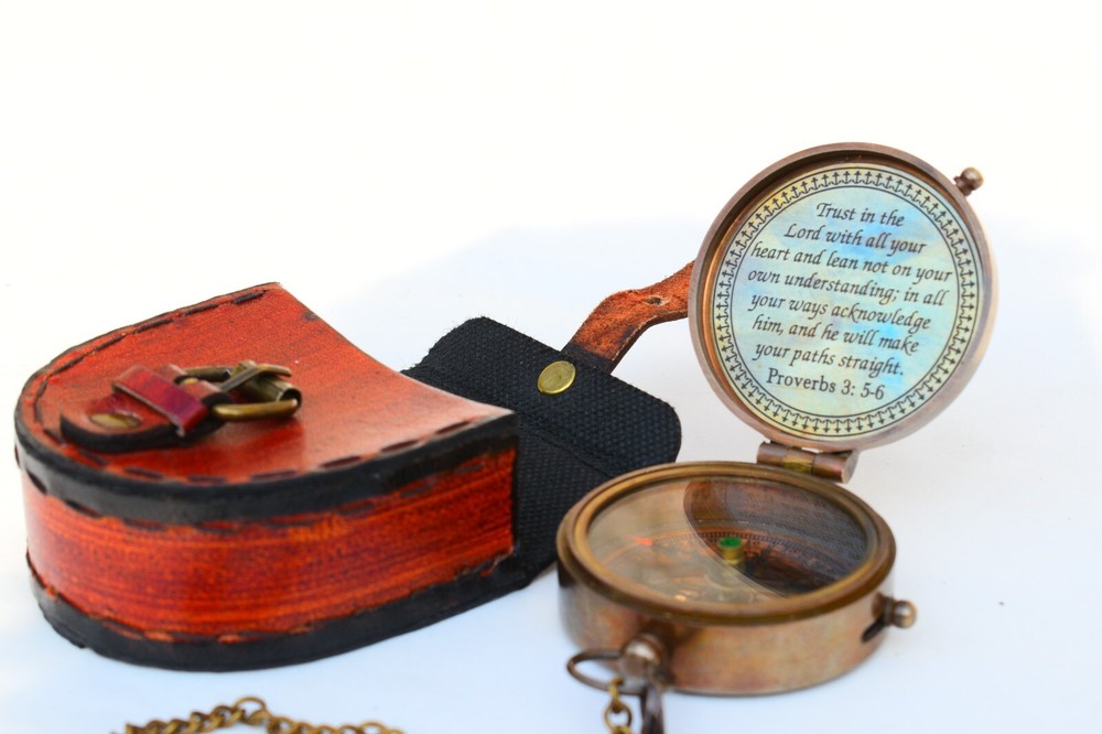 Engraved Compass with Box