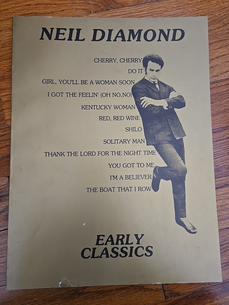 Neil Diamond Early Classics 1978 Songbook Piano Vocal Guitar Chords