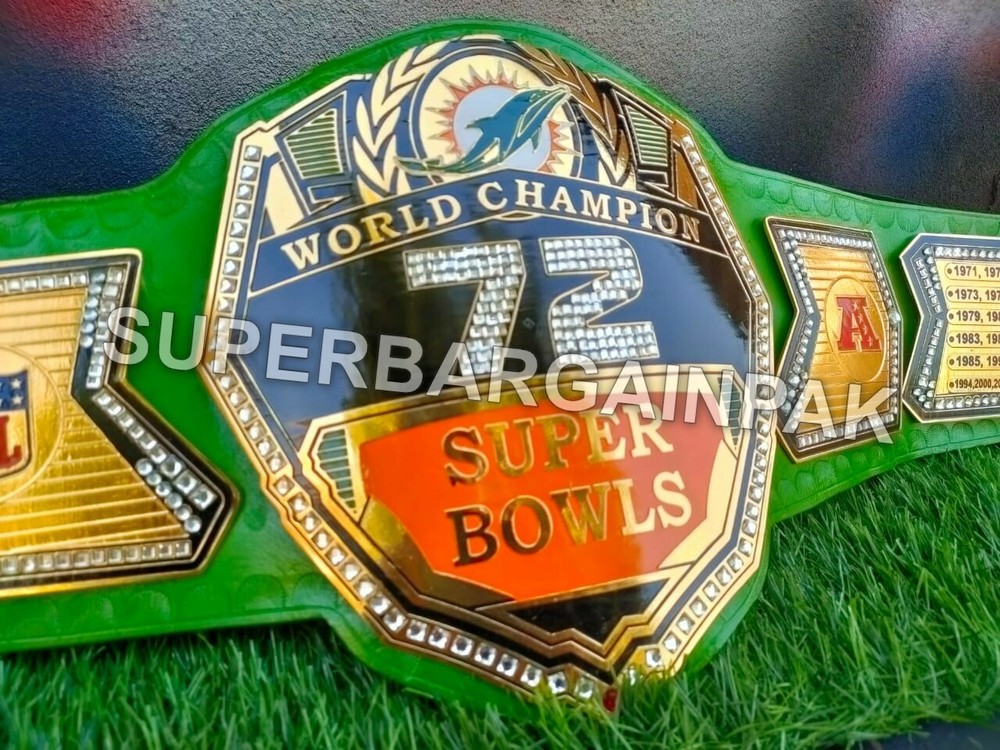 Miami Dolphins Championship Belt 2mm brass