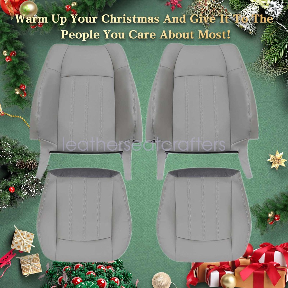 Gray For 2005-2010 Chrysler 300C Both Side Top & Bottom  Seat Cover - New