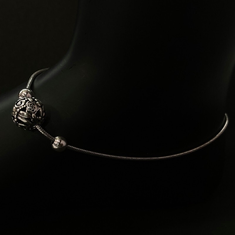 925 Sterling Silver Anklet / Silver Light Weight Payal