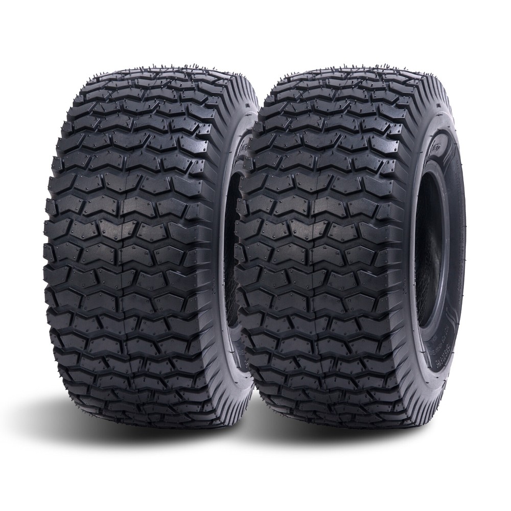 Lawn Mower Tires 15x6.00-6 15x6x6 4 PR Garden Tractor Turf Tire Heavy Duty SET 2