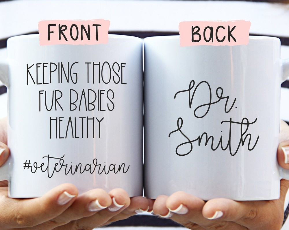 Custom Vet Mug for Fur Baby Parents - Future Veterinarian Gift Idea