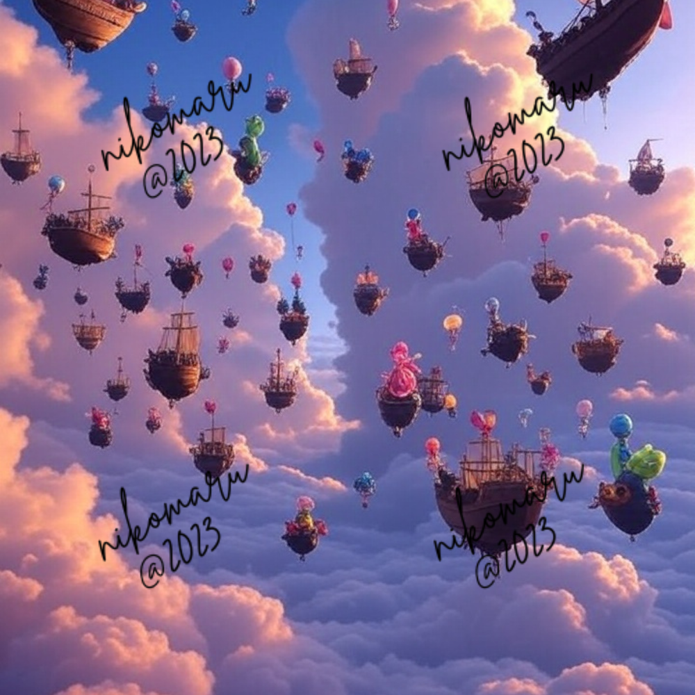 Digital Sky Parade Art Wallpaper Background for Desktop-image