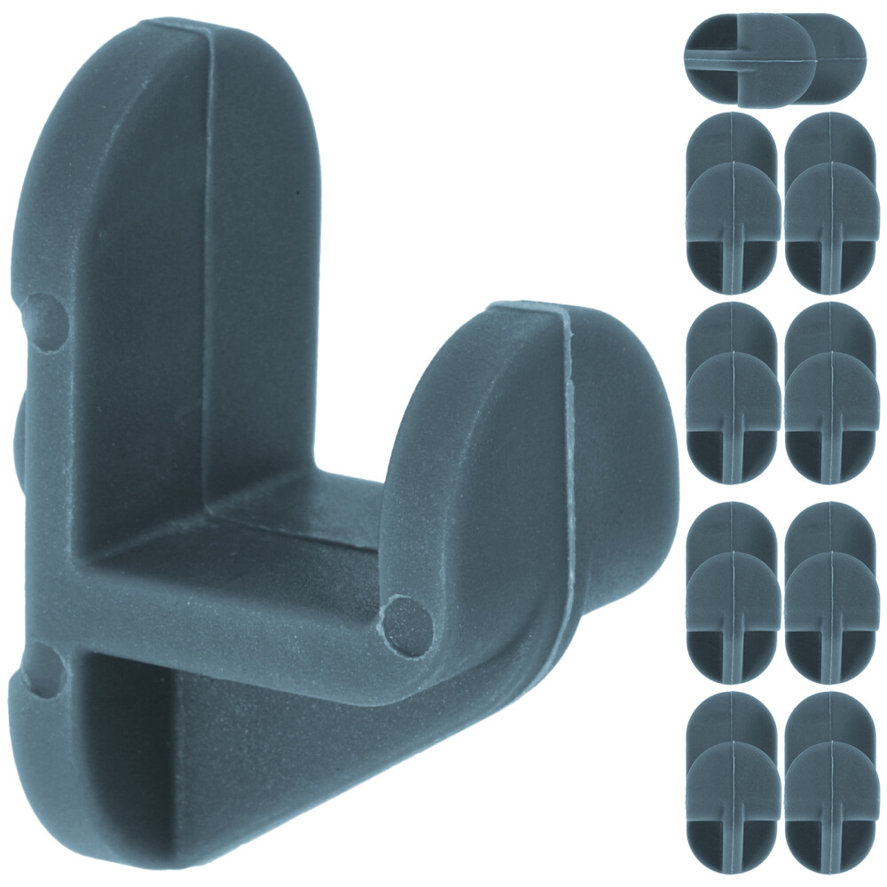 10pcs Fridge Rail Hooks Plastic Freezer Shelf Clips Fridge Cooler Shelf Hooks