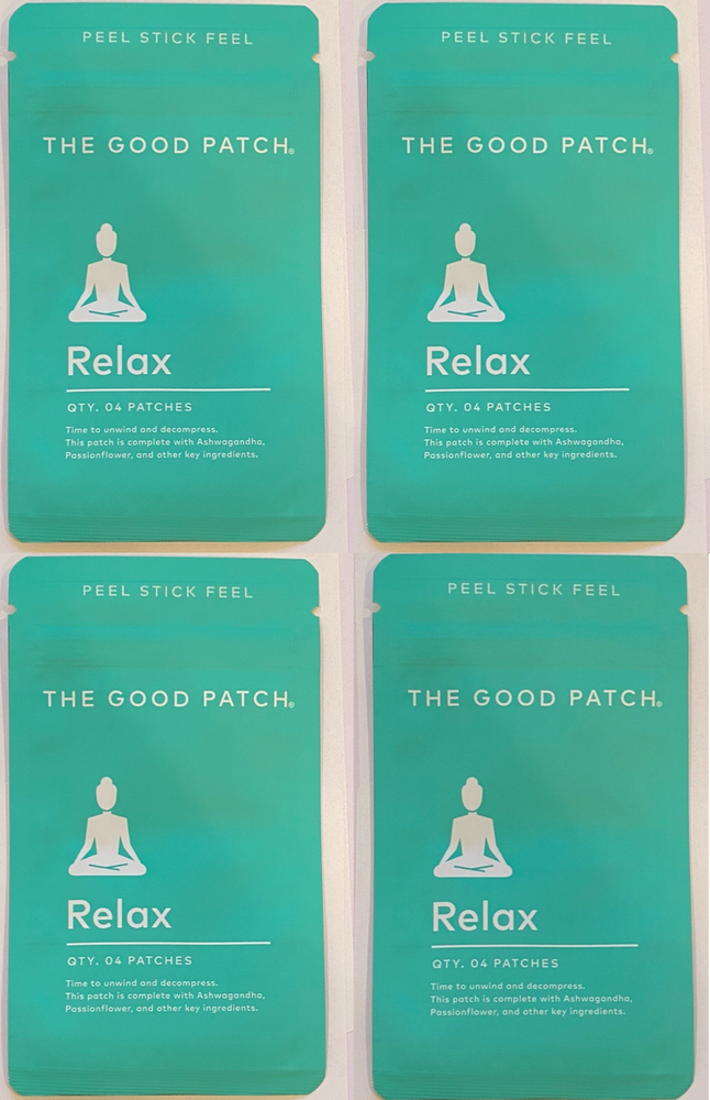 (4 Packs) The Good Patch, RELAX, Ashwagandha New Factory Sealed = 16 Patch Count