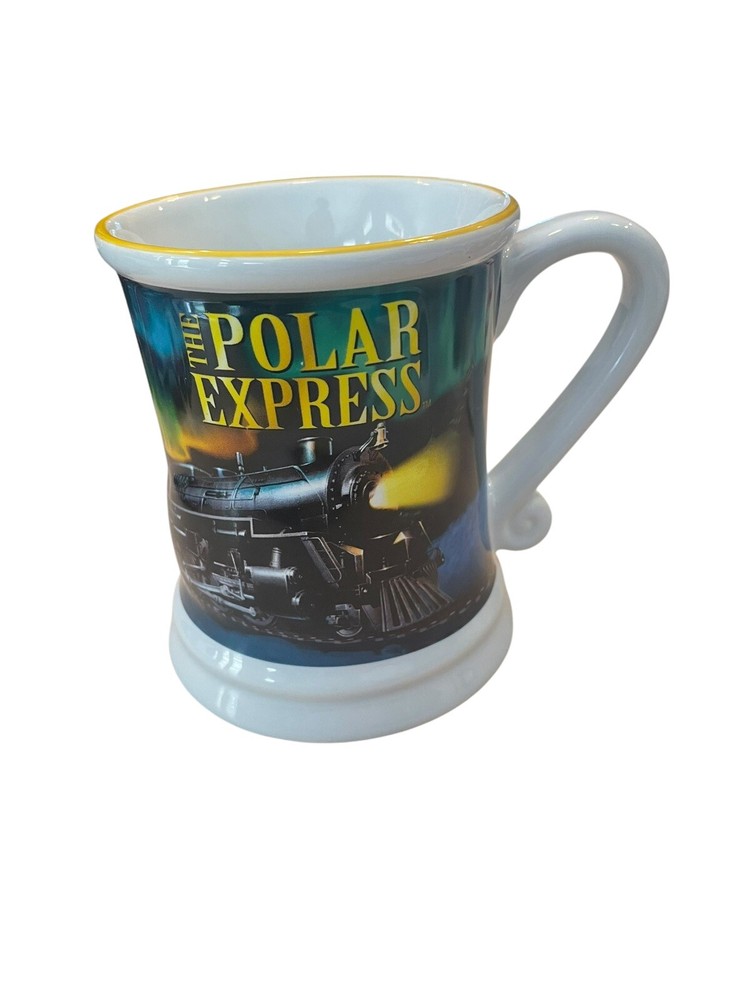 Polar Express 3D Train Coffee Mug 12oz Ceramic Cup Warner Bros 2023