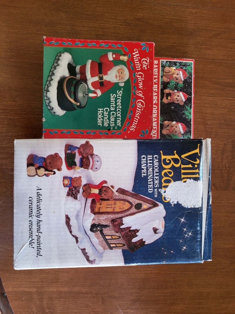 miscellaneous vintage christmas decorations lot