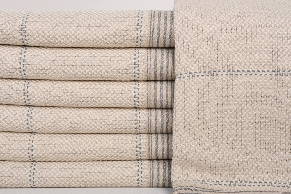 Dark Gray Linen Towel 38x65 Inches Soft Absorbent Bath Towel  