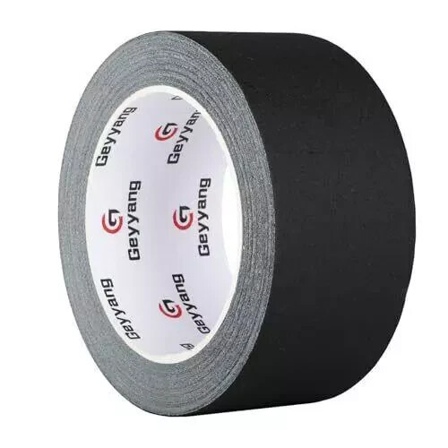 Gaffers Tape Matte Black Gaff Tape Waterproof, No Residue, Nonreflective