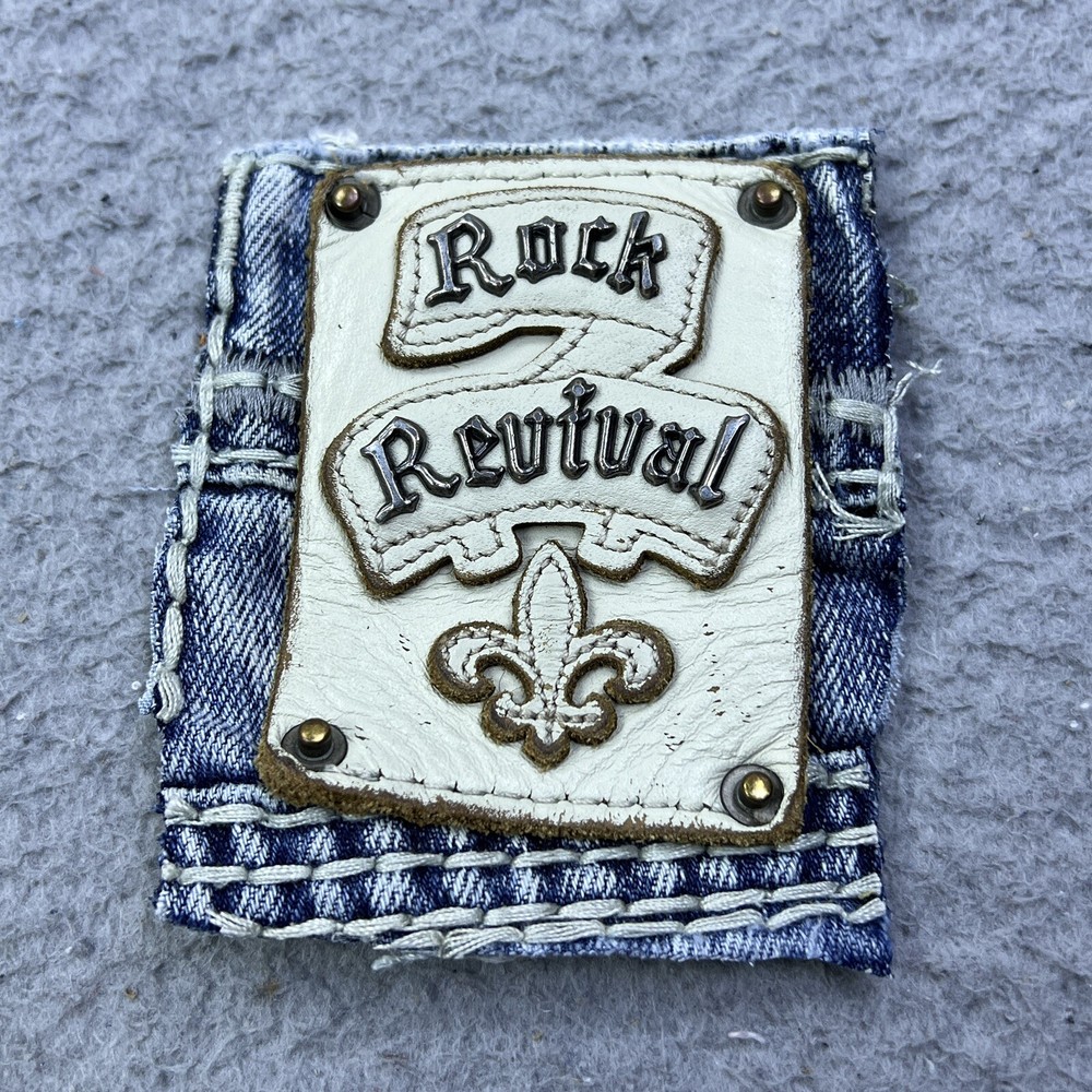 Rock Revival Leather Replacement Patch Only Upcycling Parts From Hank Boot Jeans