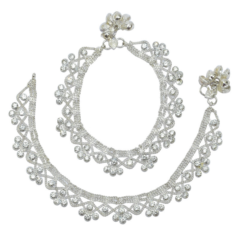 Anklet Payal Multicolor Stone Ankle Chain Barefoot Bracelets Jewelry For Gifts-image