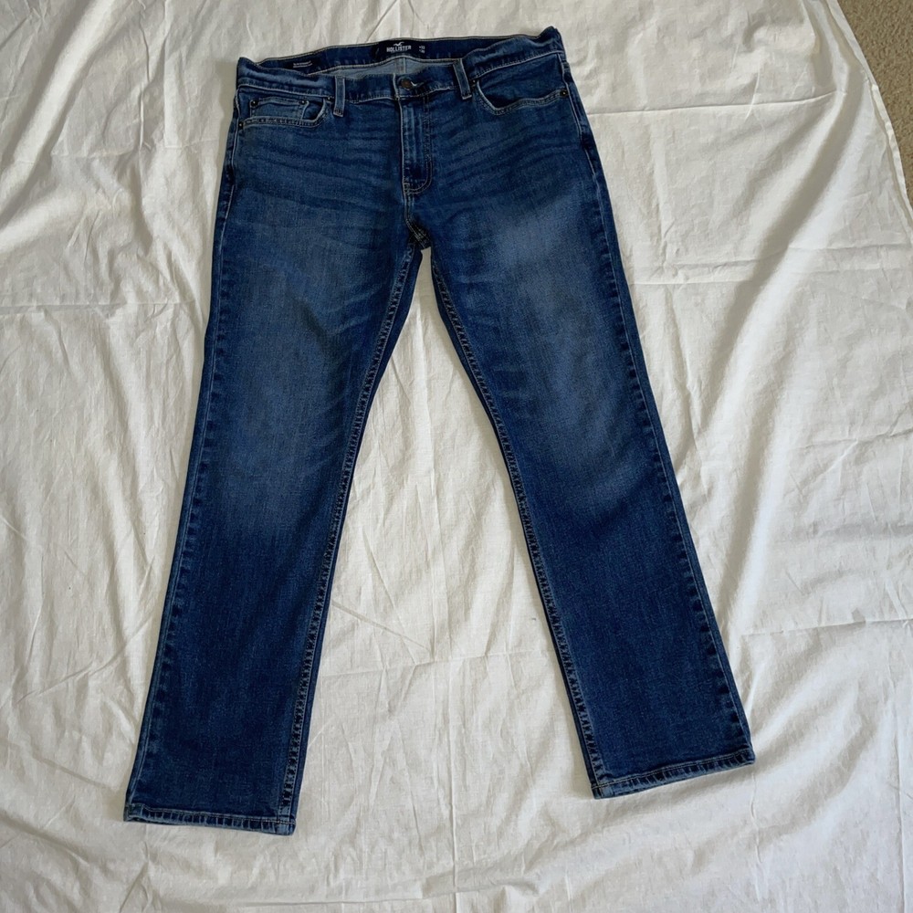 Hollister Men’s  Skinny Jeans 33 Waist 30 Leg Dark Blue