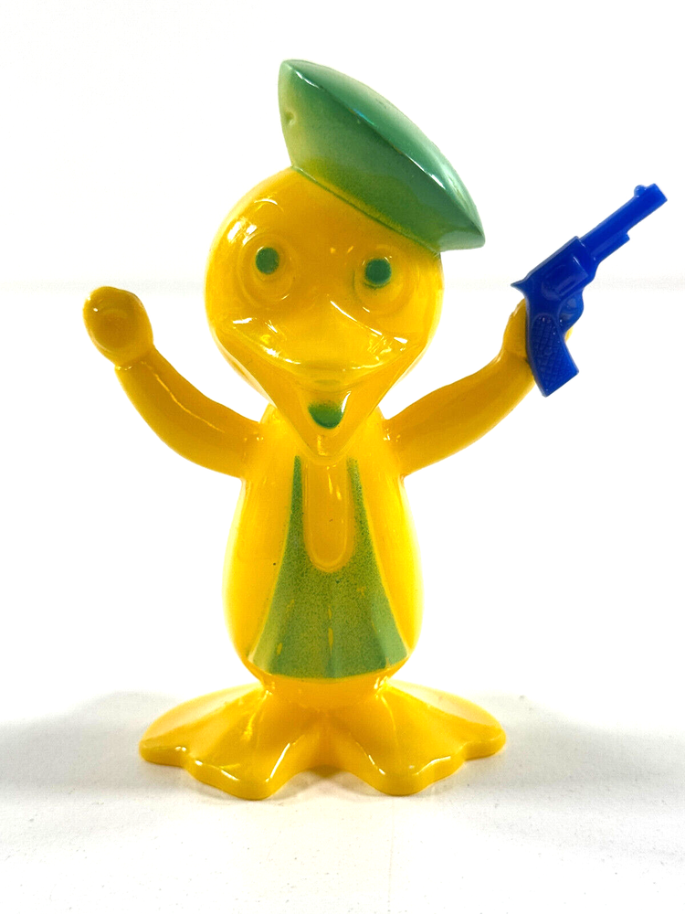 vtg Easter Rosbro Duck Duckling Goose w/ Pistol Gun candy container western
