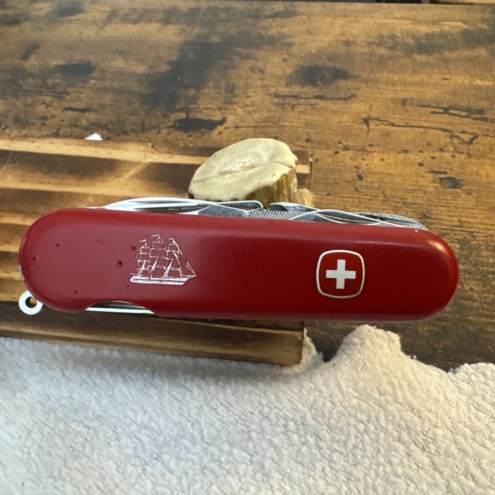 Rare Wenger Seafarer Swiss Army Knife Windjammer Ship Model