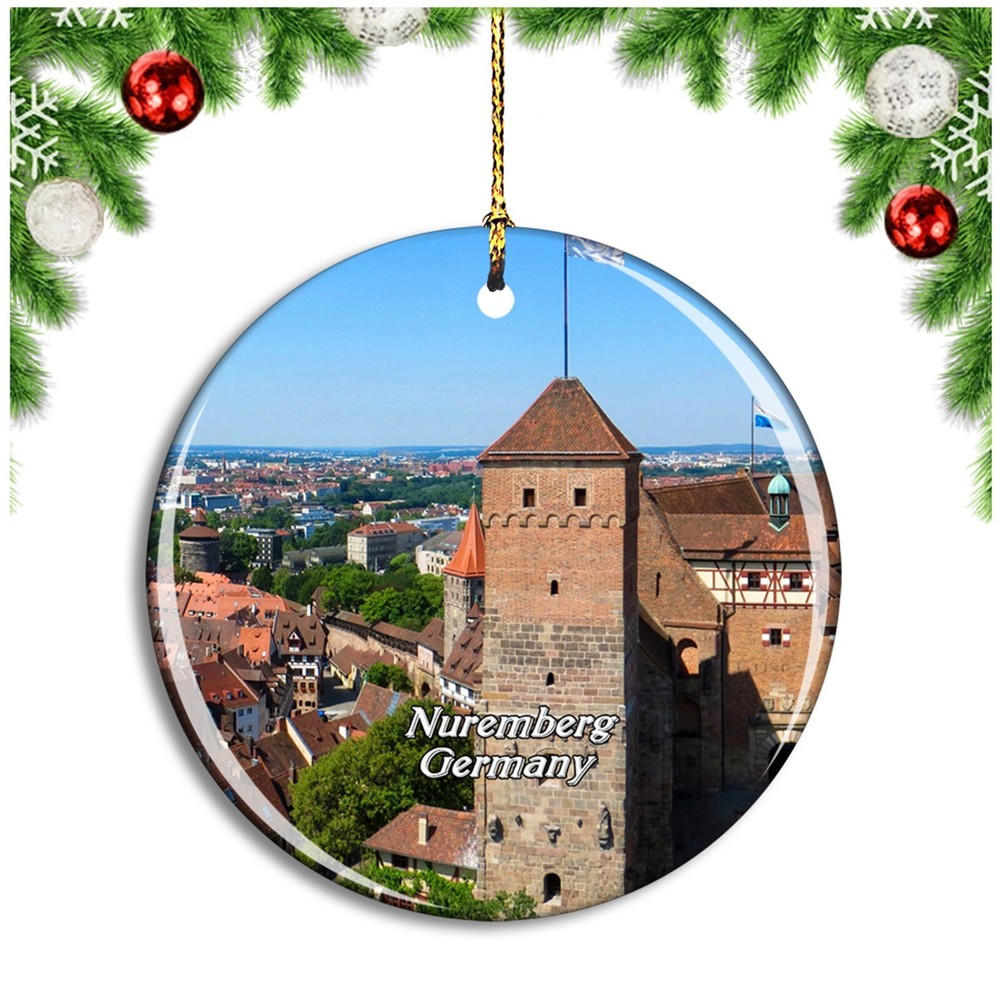 Nuremberg Germany Castle Christmas Ornament Travel Souvenir Gift