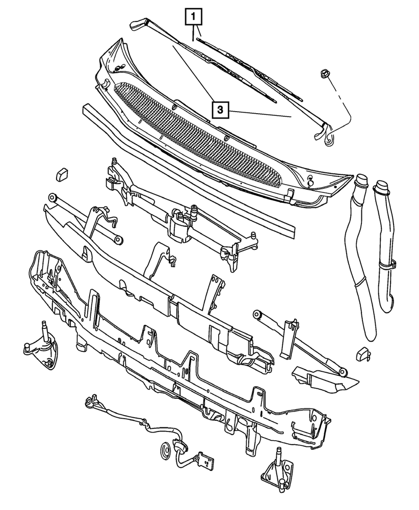 Genuine Mopar Right Windshield Wiper Pivot 5080842AA