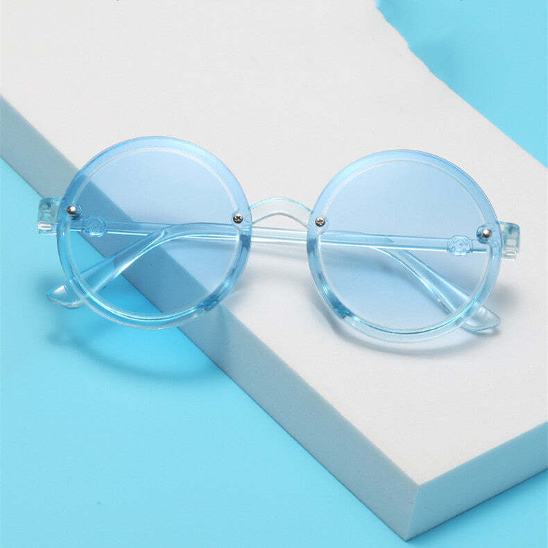Boys And Girls Fashion Photo Party Round Sunglasses
