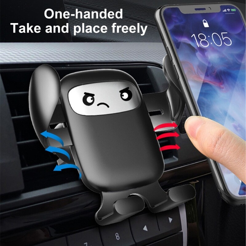 Car Phone Holder Air Vent Hook Phone Mount 360-Degree Rotation Smartphones Stand