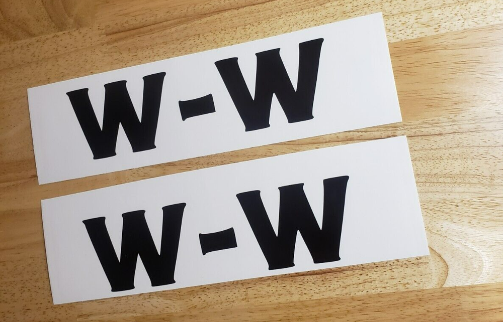 w-w trailer Decal Kit (Set of 2) Flatbed Trailer 18