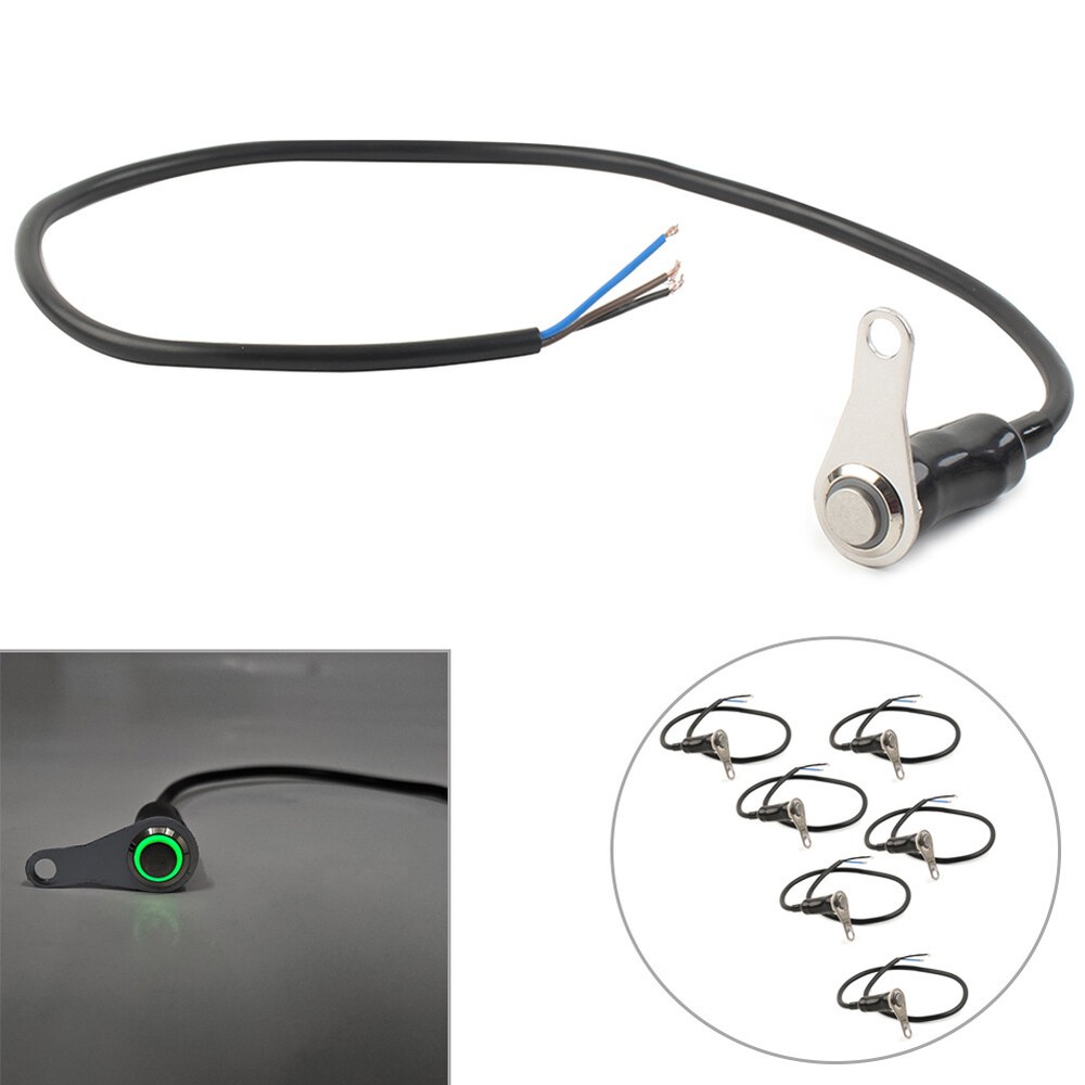 LED Motorcycle Switch ON/OFF Handlebar Mount Push Button 12V Headlight Fog Light