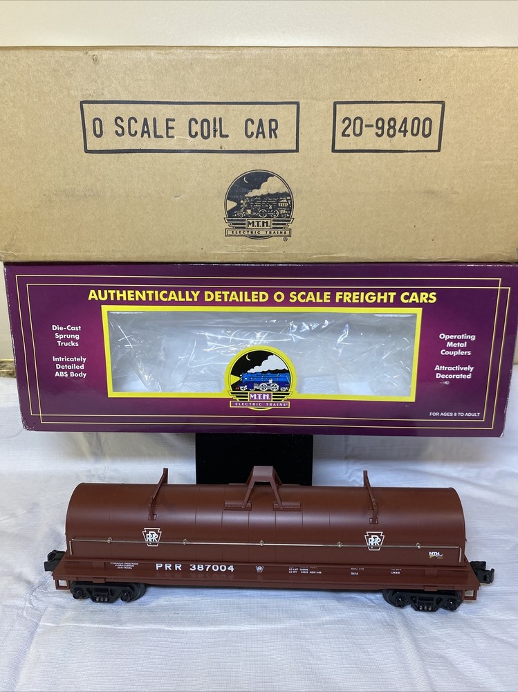 MTH Premier 20-98400 MTHRRC 2004 Pennsylvania RR Coil Car O Scale #387004 Club Car New