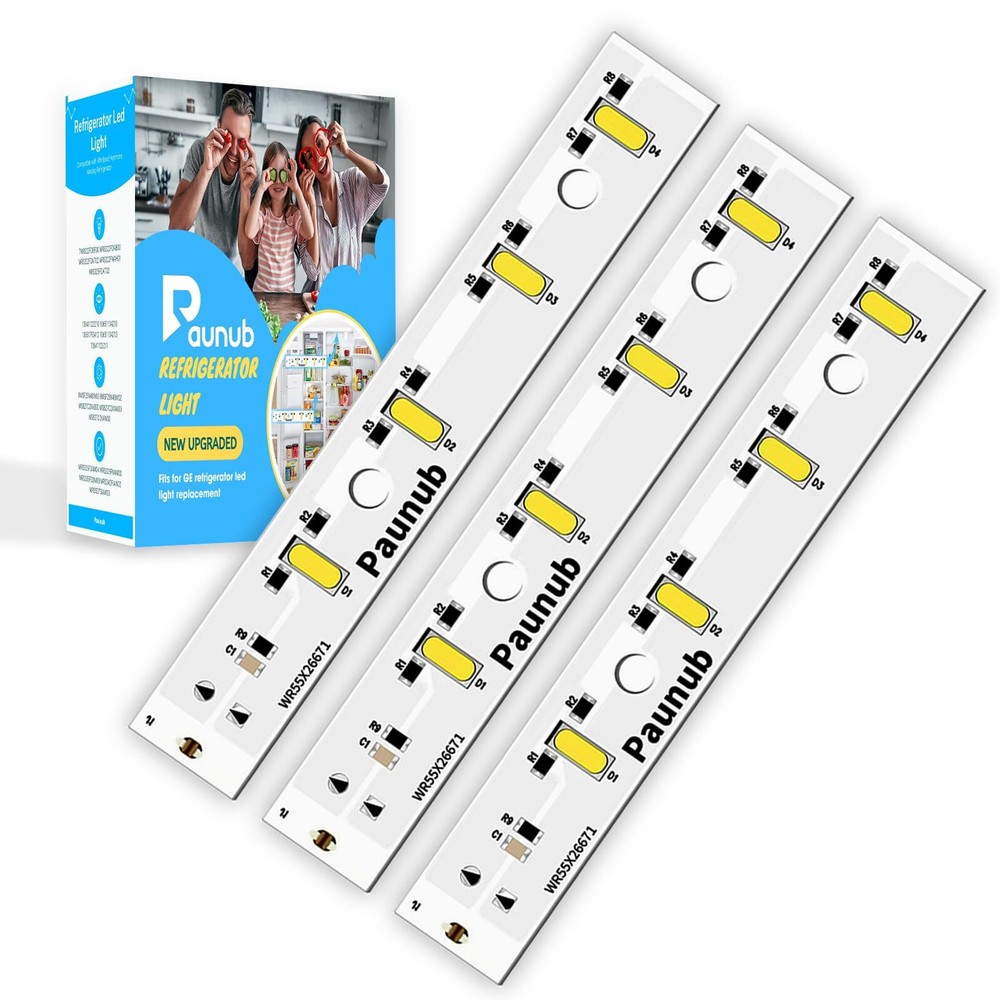 New Upgraded WR55X26671 Led Light Board for GE Freezer Refrigerators, Waterpr...