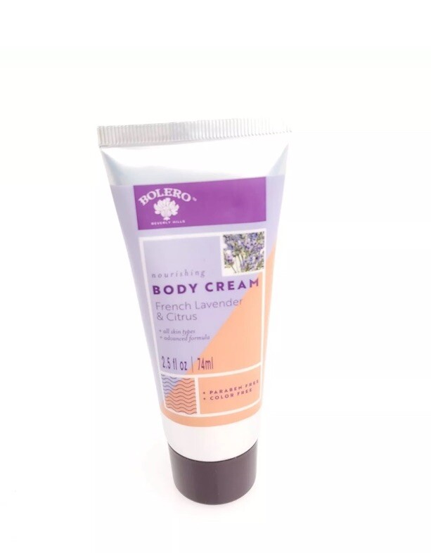 Bolero Nourishing Body Cream French Lavender Citrus All Skin Types