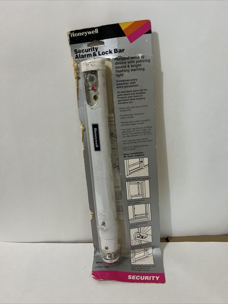 Honeywell 1989 Security Alarm Lock Bar for Enhanced Home Protection