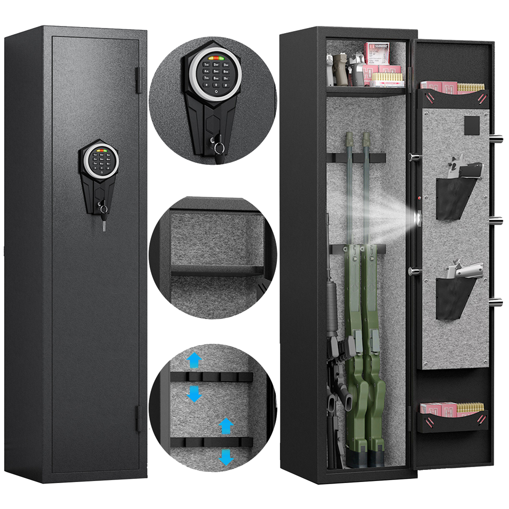 High-Security Gun Safe - 4-5 Rifle Capacity