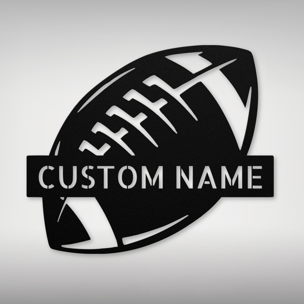 Custom American Football Metal Sign - Perfect Gift for Sports Fans