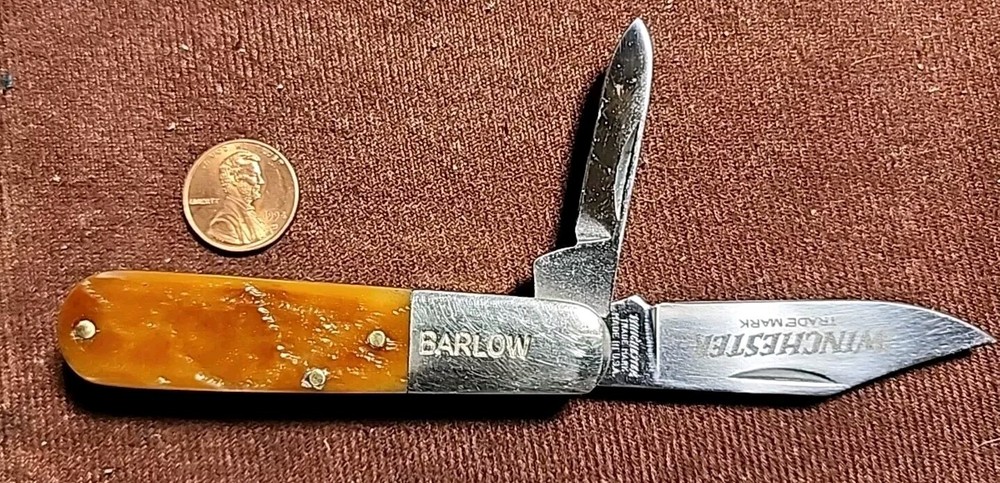 Vintage Winchester Barlow Made in U.S.A. 2 blade Never Used Or Carried Bluegrass