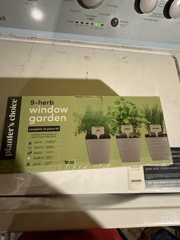 9 Herb Window Garden. New.