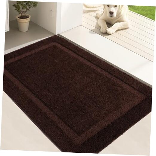 Non-Slip Rubber Dirt Trapper Door Mat for Indoor Entryway