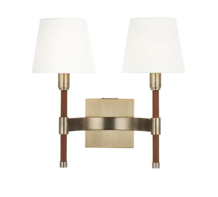 Visual Comfort LW1022 Studio Indoor Light in Time Worn Brass with Free Shipping-image