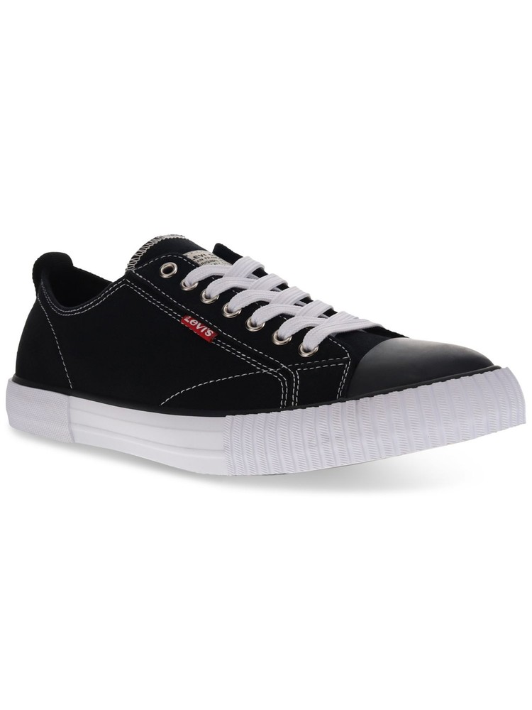 LEVI'S Mens Navy Removable Insole Anikin Round Toe Lace-Up Sneakers Shoes 10
