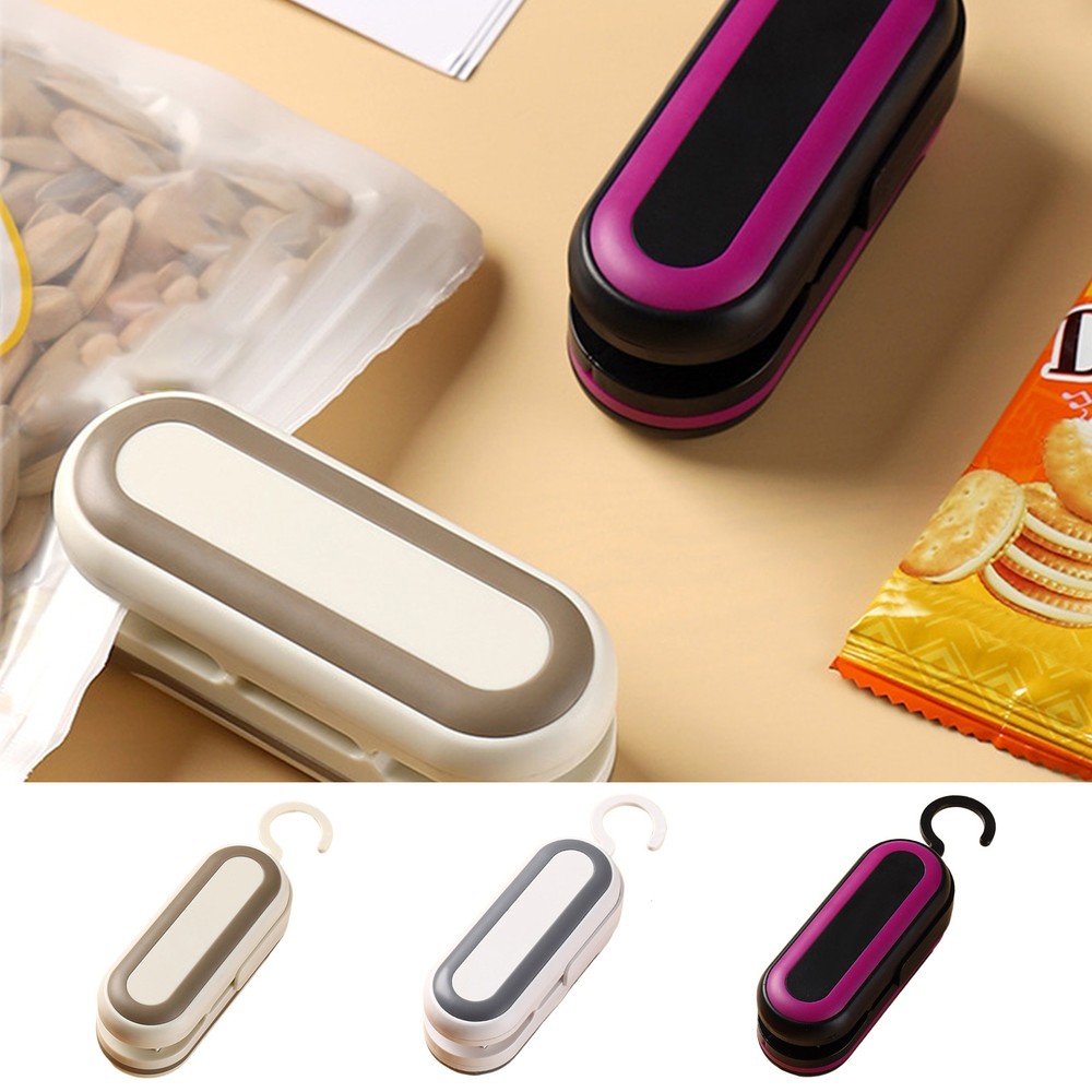 Handheld 2 In 1 Portable Cutter & Sealer Hangable USB Charging Snack Bag Sealing