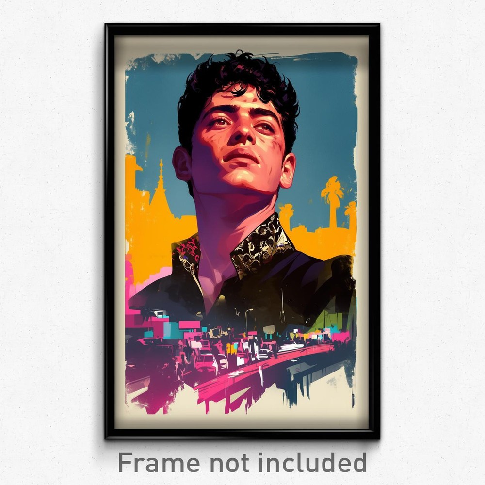 Mexican Movie Poster - Boy Feeling Jubilation, Urban Lace (Mexico Art Print)