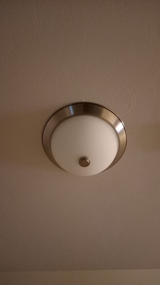 Ceiling Light Fixture Frosted Glass Shade Flush Mount 11