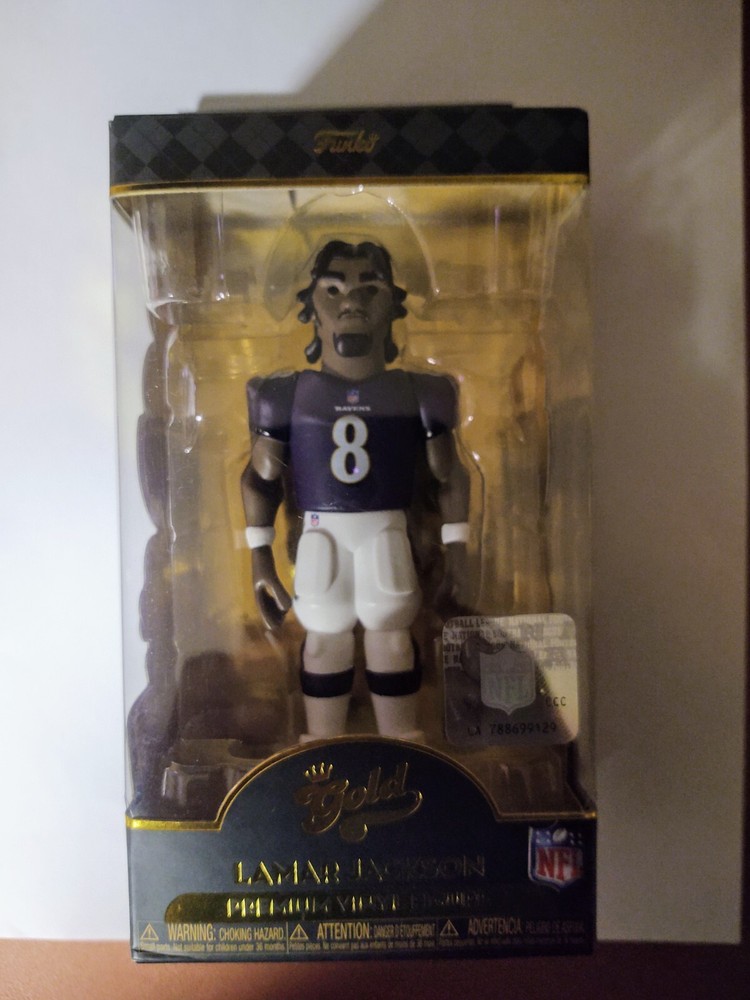 Lamar Jackson Gold Premium Vinyl Collectible Figurine  