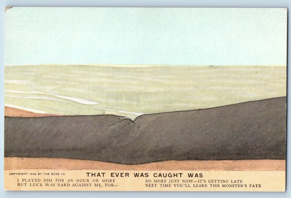 Puzzle Postcard That Ever Was Caught Was Installment Fishing Exaggerated #2-image