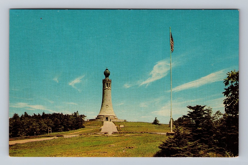 Massachusetts MA Mount Greylock War Memorial Beacon Vintage Postcard Souvenir