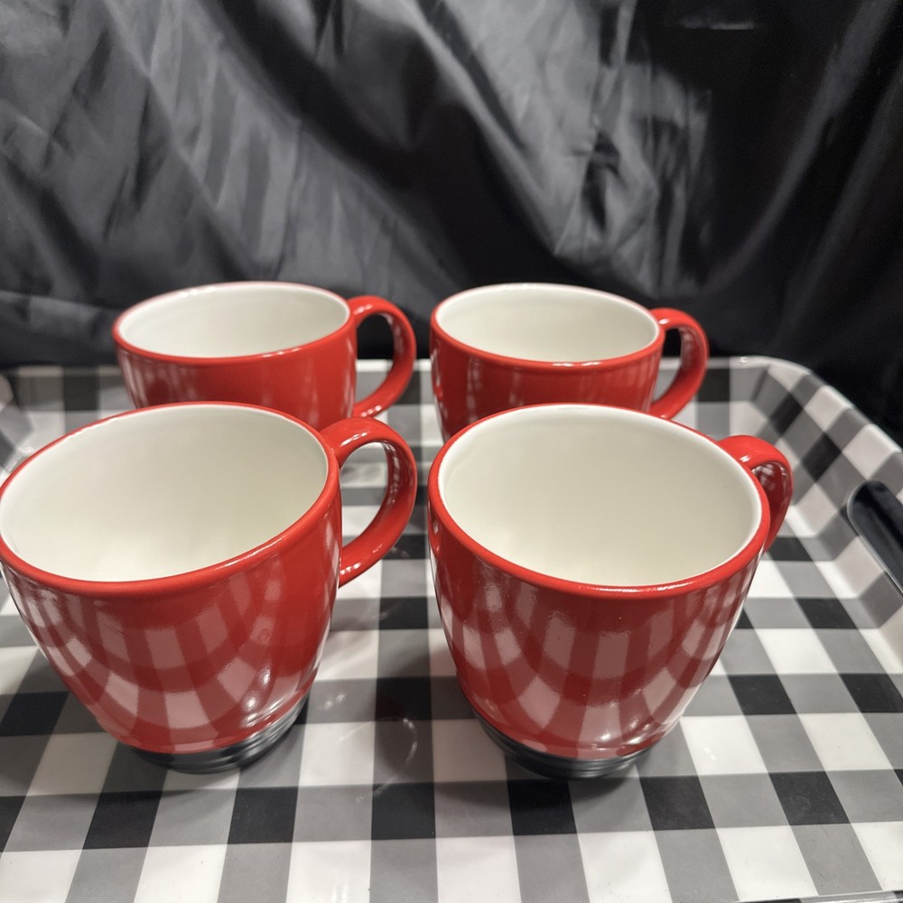 Pfazgraff Empire Red 4-Piece Coffee Mug Set