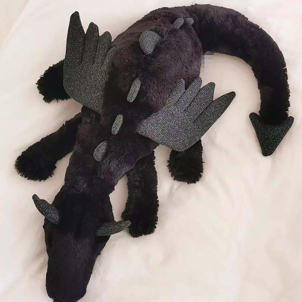 Jellycat Onyx Dragon Plush Toy Fun Soft Stuffed Plush Birthday Gifts Black🔥