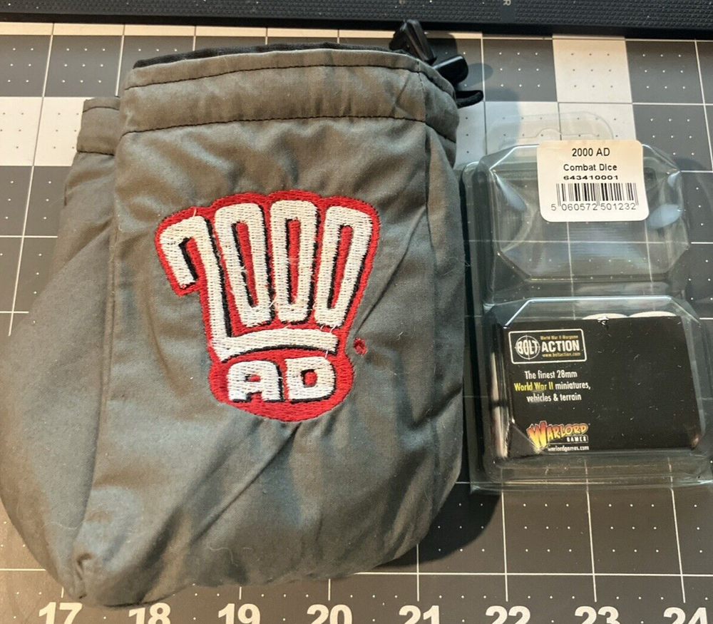 2000 AD Judge Dredd Dice bag and dice pack