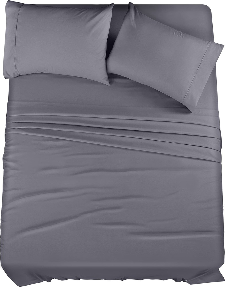 Utopia Bedding Queen 4-Piece Brushed Microfiber Sheet Set